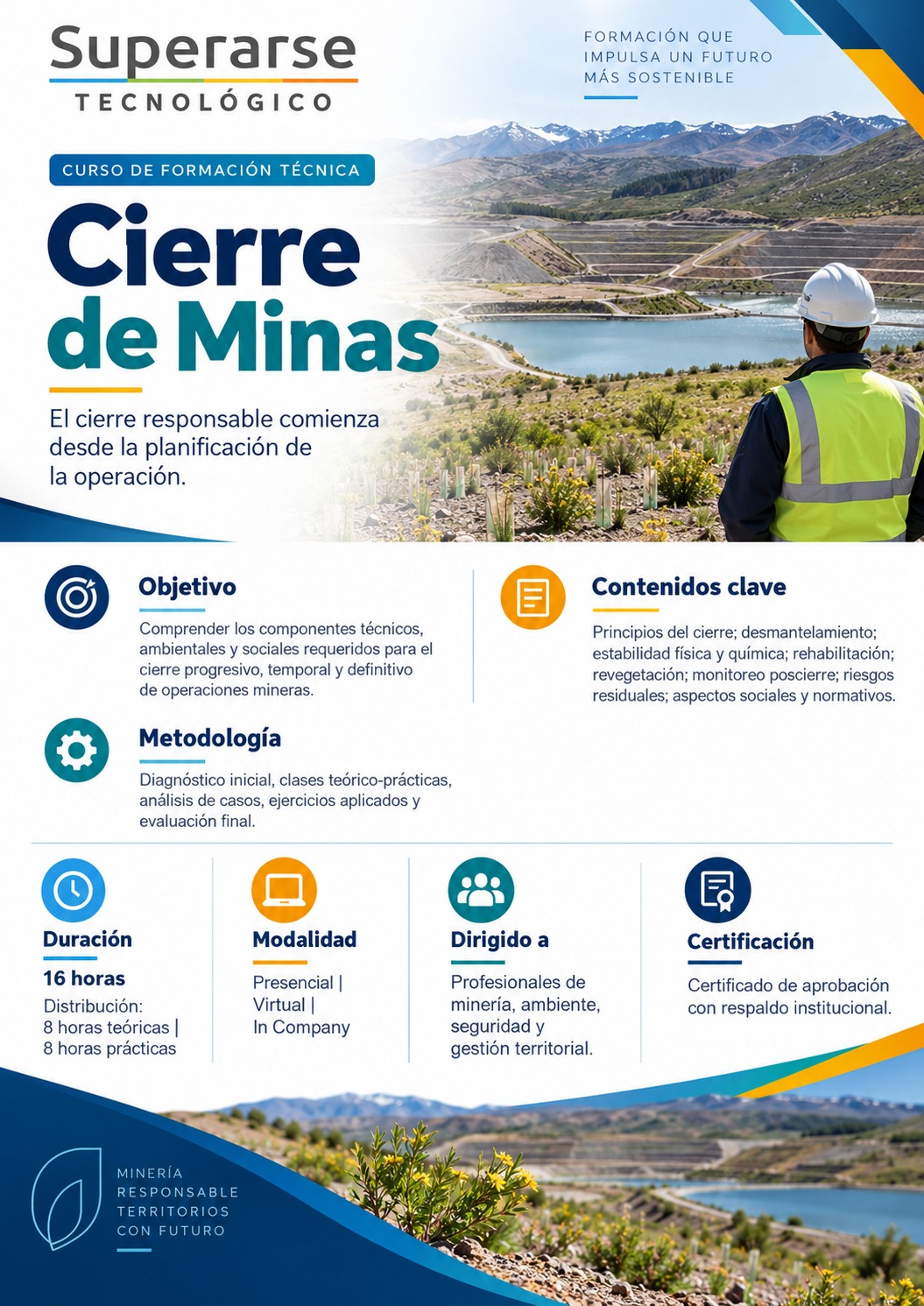 Curso de formación técnica Cierres de minas 