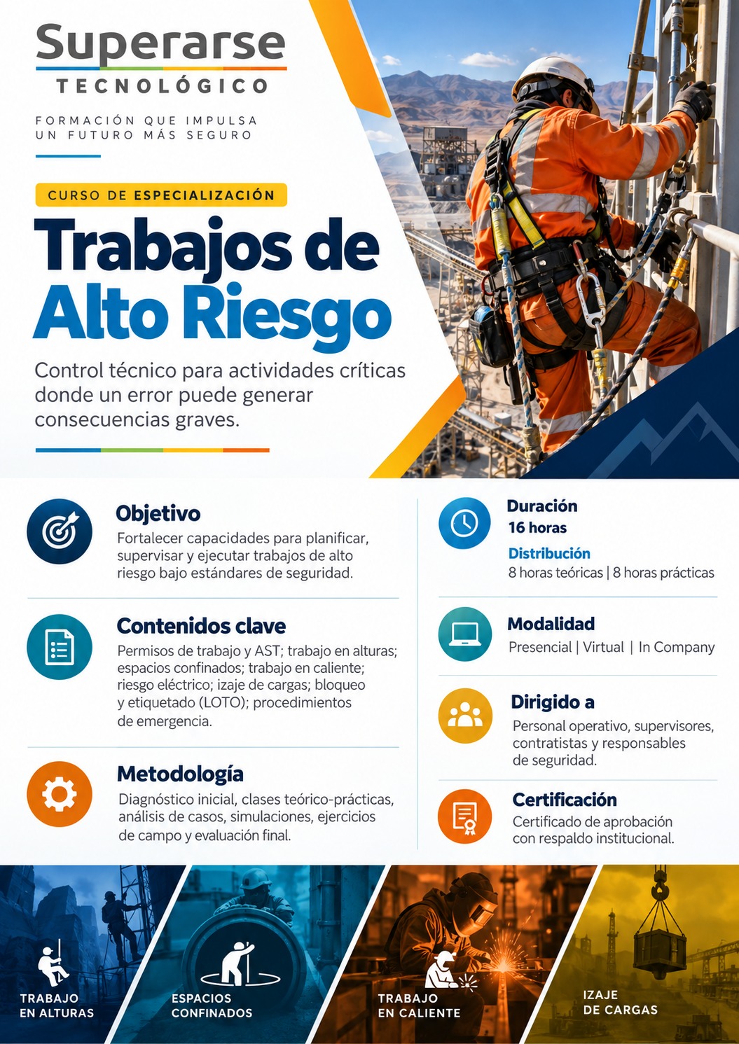 Curso de especialización Trabajos de alto riesgo 